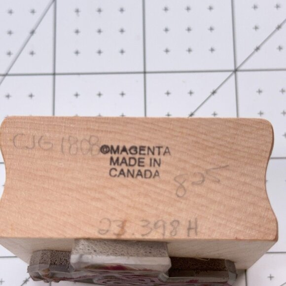 Magenta Abstract Bird Rubber Stamp Geometric Details Craft Scrapbooking - Picture 3 of 4